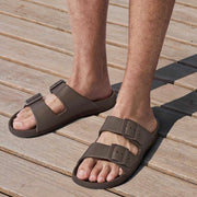 Totes SOLBOUNCE Bounce Buckle Sliders - Brun
