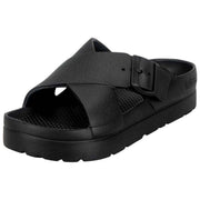 Totes SOLBOUNCE Bounce Cross Front Spænde Sandaler - Sort