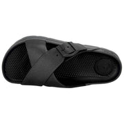 Totes SOLBOUNCE Bounce Cross Front Spænde Sandaler - Sort