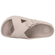 Totes SOLBOUNCE Bounce Cross Front Spænde Sandaler - Taupe Beige