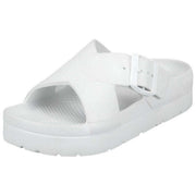 Totes SOLBOUNCE Bounce Cross Front Spænde Sandaler - Hvid