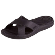 Totes SOLBOUNCE Bounce Cross Strap Sliders - Sort