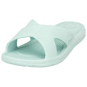 Totes SOLBOUNCE Bounce Cross Strap Sliders - Mintgrøn