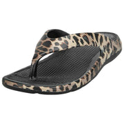 Totes SOLBOUNCE Bounce Flip Flops - Leopard Brun