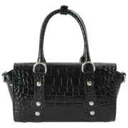 Vivienne Westwood Bettina Emboss Croc Mini Crossbody - Sort