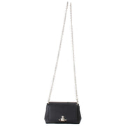 Vivienne Westwood Hazel Saffiano lille håndtaske - sort