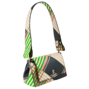 Vivienne Westwood Hazel Saffiano Small Handbag - Combat Tartan Green