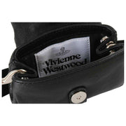 Vivienne Westwood Hazel smidig læder skattetaske Charm/nøglering - sort