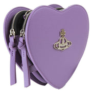 Vivienne Westwood Louise Re-Vegan Grain Heart Crossbody Bag - Purple
