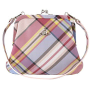 Vivienne Westwood Nubuck Tartan Vivienne Clutch - Pink