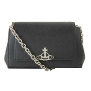 Vivienne Westwood Saffiano Plain Hazel Small Handbag - Black