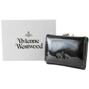 Vivienne Westwood Shiny Patent Small Frame Purse - Black