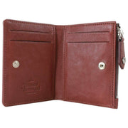 Vivienne Westwood Slim Flap smidig læderkortholder - kastanjebrun
