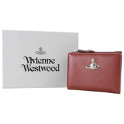 Vivienne Westwood Slim Flap smidig læderkortholder - kastanjebrun
