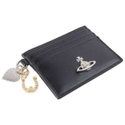 Vivienne Westwood glat kortholder med charms - sort