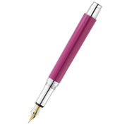 Waldmann Pens Xetra Vienna Special Edition 18ct Gold Nib Fountain Pen - Pink/Silver