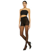 Wolford Individual Ultra Sheer 10 Denier Control Top Tights - Sort
