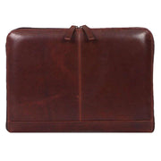 Ashwood Leather A4 Double Zip Tablet Organiser - Brown