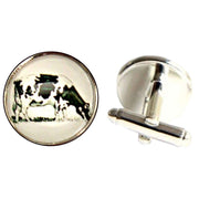 Bassin and Brown Cow Cufflinks - White/Black