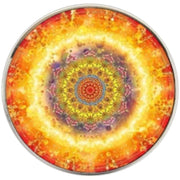 Bassin and Brown Kaleidoscope Flower Key Ring - Yellow/Orange