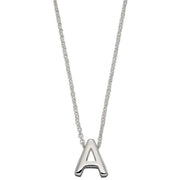 Beginnings A Initial Plain Necklace - Silver