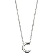 Beginnings C Initial Plain Necklace - Silver