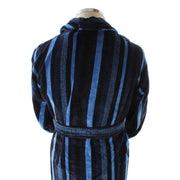 Bown of London Salcombe Egyptian Cotton Velour Dressing Gown - Blue/Navy