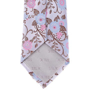 David Van Hagen Floral Tie - Pale Lilac