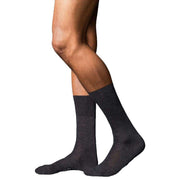 Falke No6 Finest Merino and Silk Socks - Anthracite Melange Grey