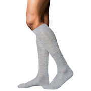 Falke No7 Finest Merino Knee High Socks - Light Grey Melange