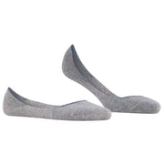 Falke Step Medium Cut No Show Socks - Light Grey Marl