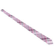 Knightsbridge Neckwear Checked Silk Skinny Tie - Pink/Grey