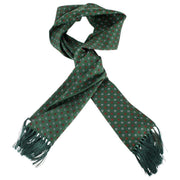 Knightsbridge Neckwear Diamond Aviator Silk Scarf - Green