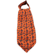 Knightsbridge Neckwear Paisley Silk Cravat - Orange