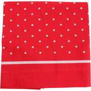 Knightsbridge Neckwear Polka Dot Border Cotton Neckerchief - Red/White