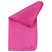 Knightsbridge Neckwear Ribbed Silk Pocket Square - Fuchsia