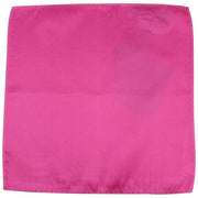 Knightsbridge Neckwear Ribbed Silk Pocket Square - Fuchsia