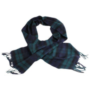 Locharron of Scotland Black Watch Modern Cashmere Scarf - Dark Green/Navy