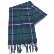 Locharron of Scotland Bowhill Douglas Modern Lambswool Scarf - Green/Navy