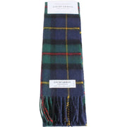 Locharron of Scotland Bowhill Macleod of Harris Modern Lambswool Scarf - Navy/Green