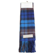 Locharron of Scotland Buchanan Lambwool Scarf - Blue/Brown