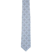 Michelsons of London Linking Medallion Silk Tie - Blue