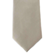 Michelsons of London Plain Ployester Tie - Taupe