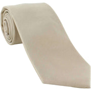 Michelsons of London Plain Ployester Tie - Taupe