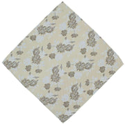 Michelsons of London Summertime Floral Polyester Tie and Pocket Square Set - Brown