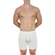 Obviously EliteMan Boxer Brief 6inch Leg - White