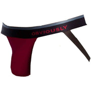 Obviously PrimeMan AnatoMAX Jockstrap - Maroon Burgundy