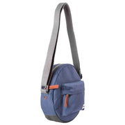 Roka Paddington B Small Sustainable Canvas Crossbody Bag - Airforce Blue