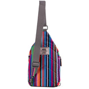 Roka Willesden B Sustainable Canvas Striped Scooter Bag - Multi-colour